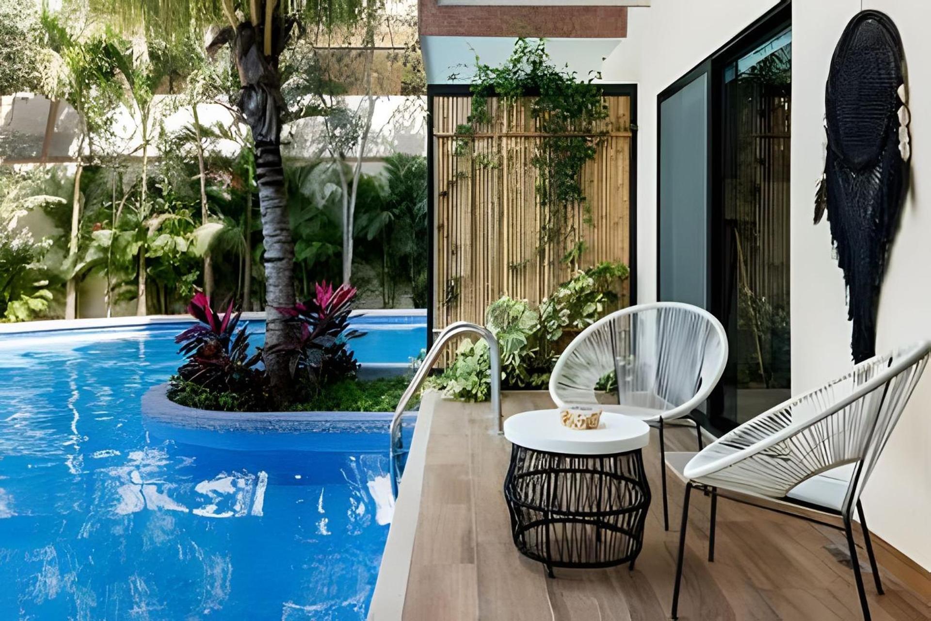 Casa De Lujo Ka'An Maya Acceso Swimup A La Piscina トゥルム エクステリア 写真