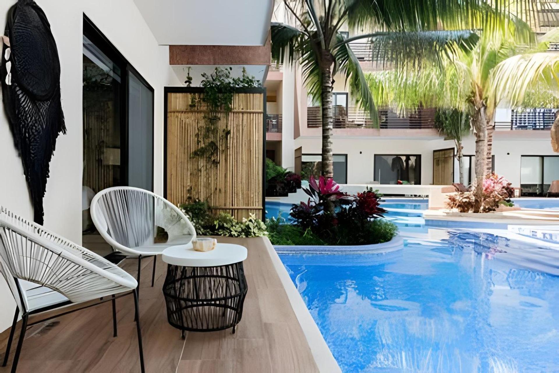 Casa De Lujo Ka'An Maya Acceso Swimup A La Piscina トゥルム エクステリア 写真